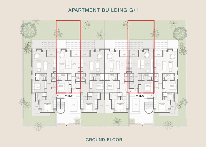 1 BR Apartment with Lagoon view & Garden - 9